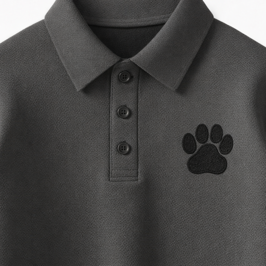 LONG SLEEVE TENNIS SHIRT. Grey