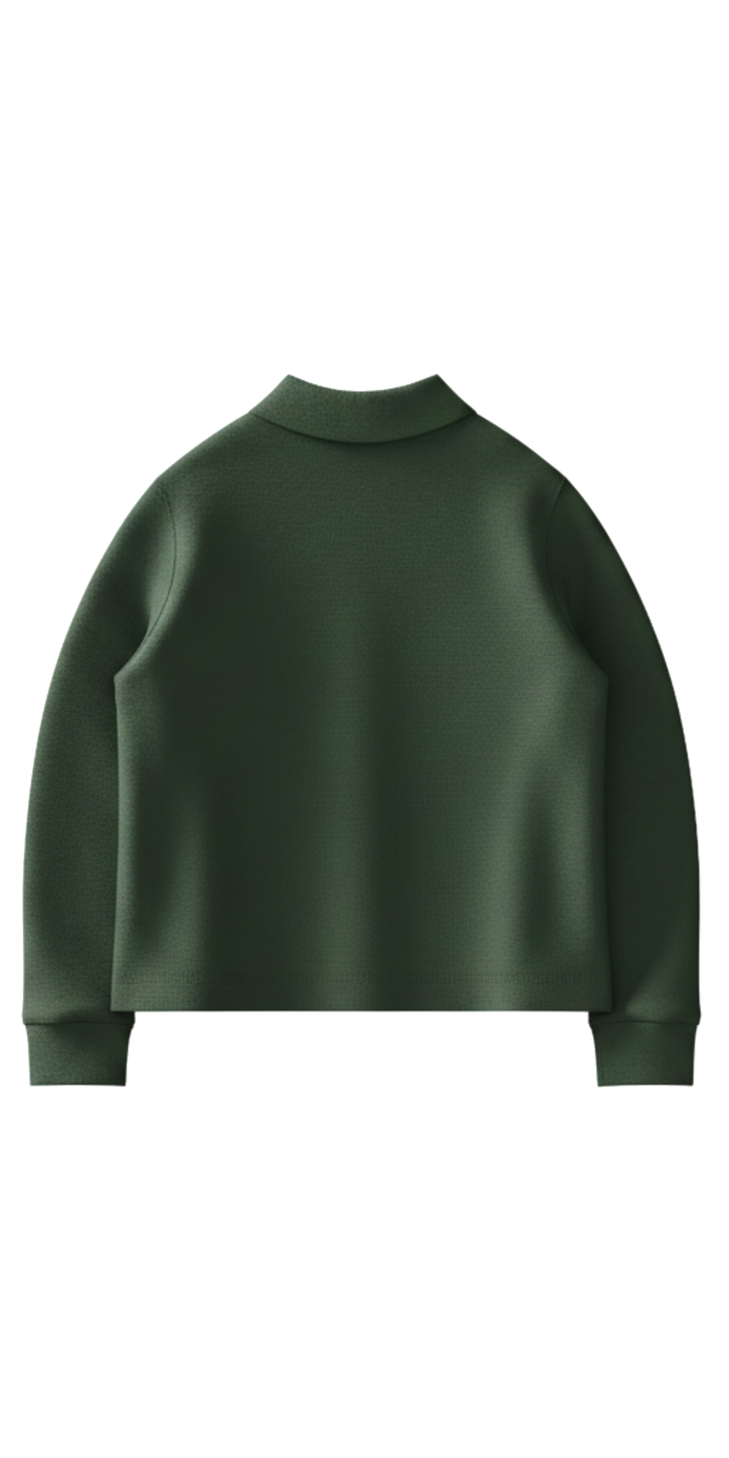 LONG SLEEVE TENNIS SHIRT. Forest Green