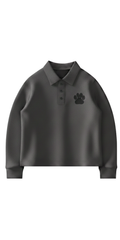 LONG SLEEVE TENNIS SHIRT. Grey