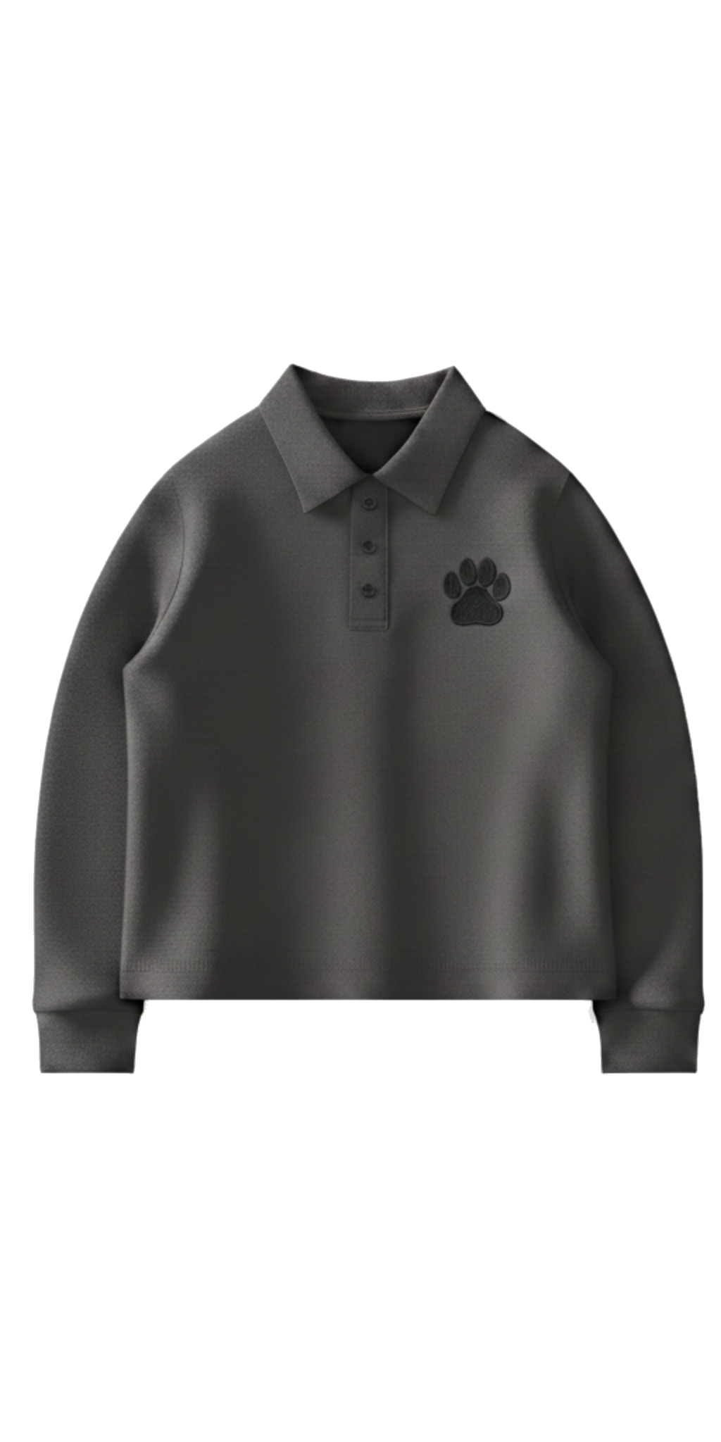LONG SLEEVE TENNIS SHIRT. Grey